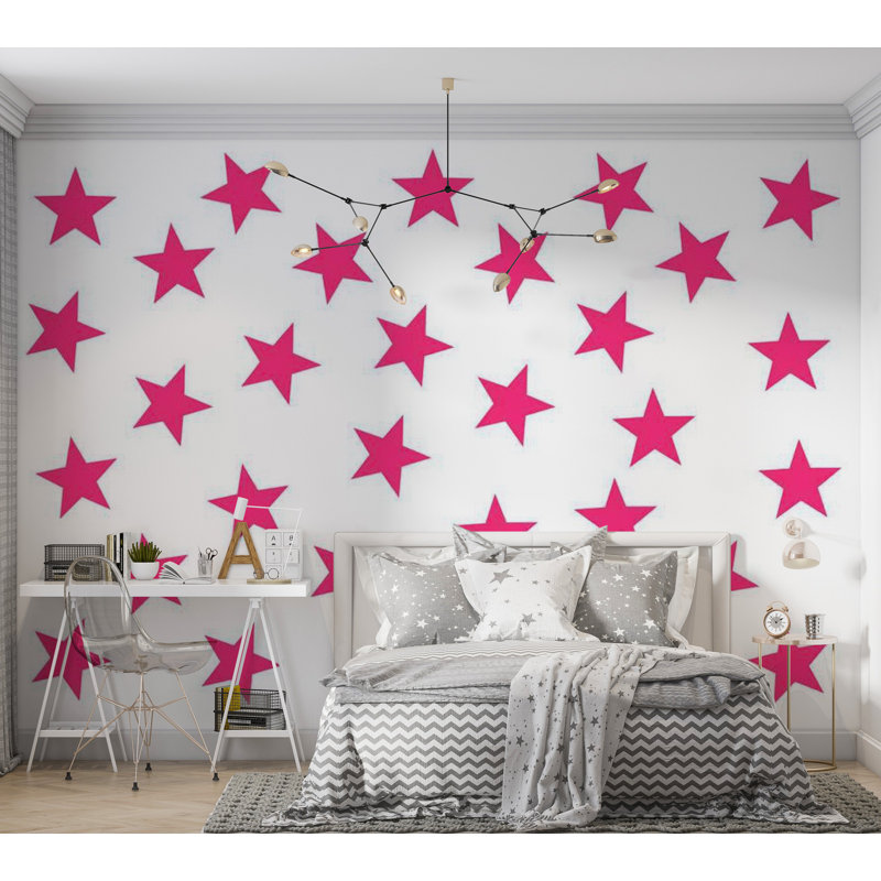 Murale, Rose, L 68 po x l 98 po