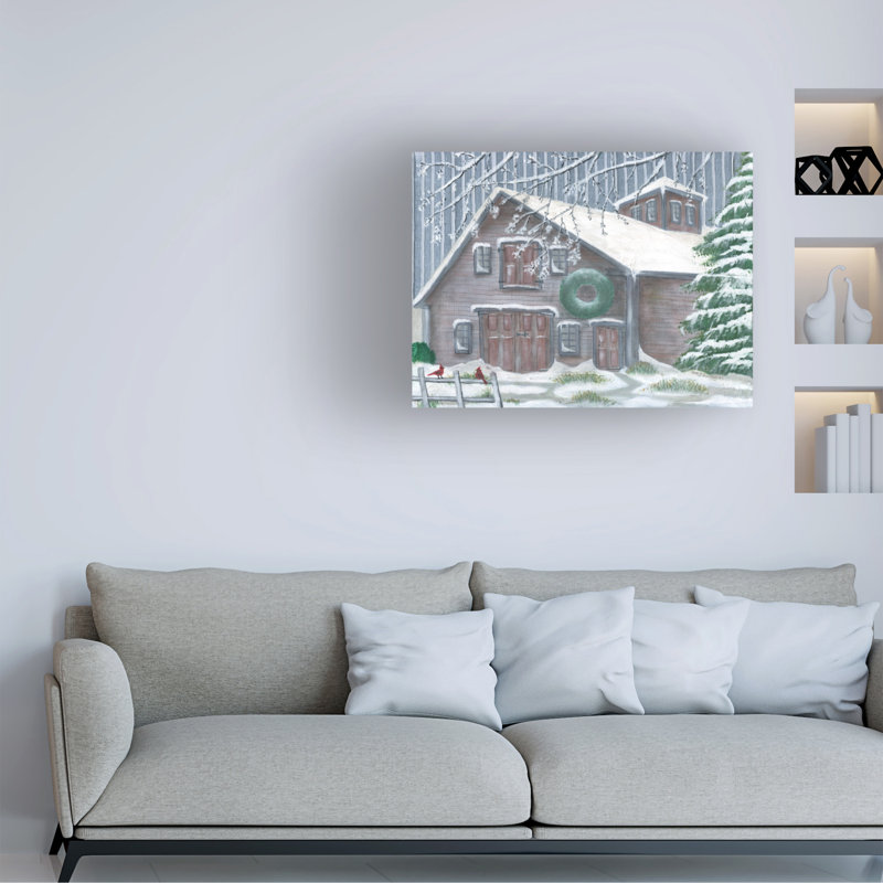 Art sur toile «Barn» par Cheryl Bartley, H 18 po x l 24 po