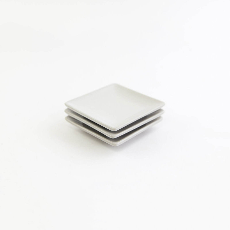 Borgen Square Condiment Server, Old Silver