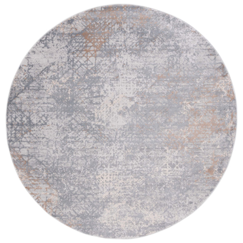 Eternal Performance Geometric Rug, Round 6'7"