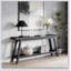 Canapé à 2 niveaux, console, table d'appoint