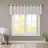 Fretwork Print Grommet Top Window Valance Beige/Grey 50X18"-112791725