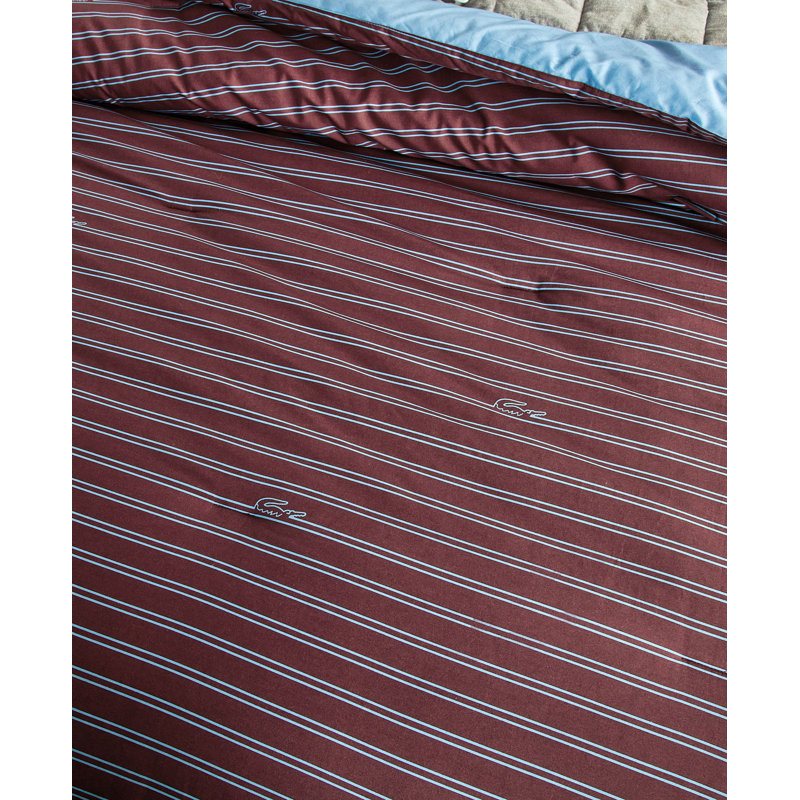 Ensemble d'édredon Lacoste Lindenwood, rouge, Édredon très grand + 2 taies décoratives