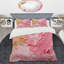 Ensemble de housse de couette rose et or-107148225