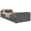 Addonis EU Single - 90 X 200 Cm Solid Wood Storage Bed-1619403767