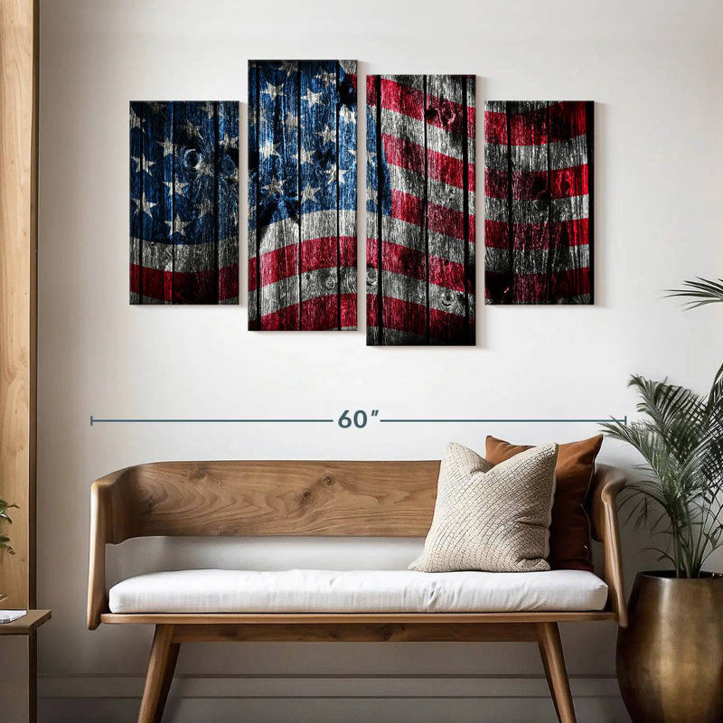 Drapeau américain Borges Grungy