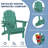 Selevae Foldable Outdoor Adirondack Chair-1767017323