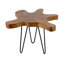 Table d'appoint 23,5 po x 19,5 po x 15,5 po en teck brun