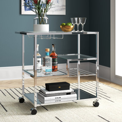 Valenza Serving Bar Cart by Mercury Row