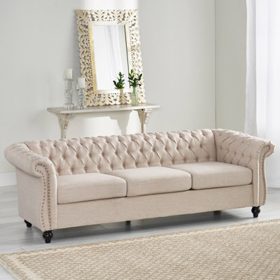 Marcel Rolled Arm Chesterfield Sofa