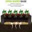 Lit de jardin surélevé 8 x 4 x 2 pi - Conception pour racines et drainage de plantes à double capacité, légumes galvanisés, fleurs, herbes et fruits