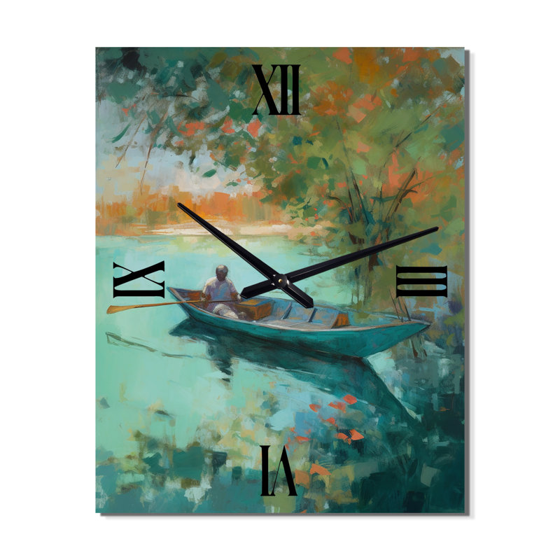 Horloge murale surdimensionnée Autumn Lake, Très grand