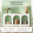 Stylish Arches Side Table,Entryway Table,Stable Console Table