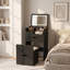 Table de coiffeuse, coiffeuse et miroir 3-en-1-550658308