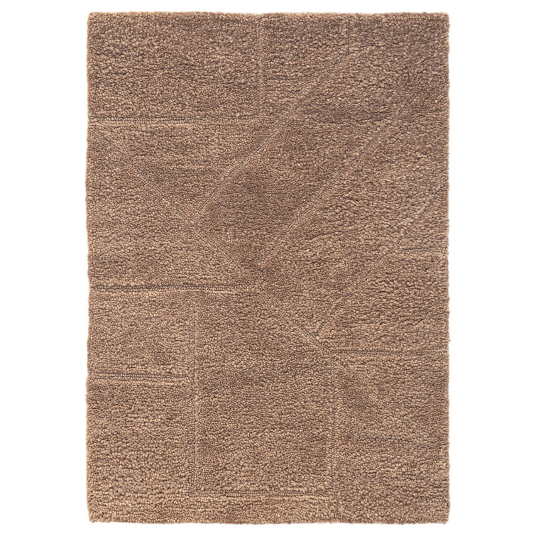 Ebern Designs Hand Tufted Wool Relief Rug