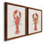 Salty Lobster I - ensemble de 2 reproductions d'art sur toile-2051146583-2051146588