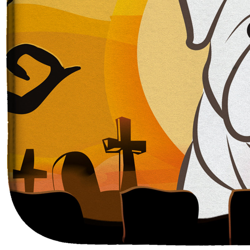 Tapis de séchage bouledogue anglais halloween
