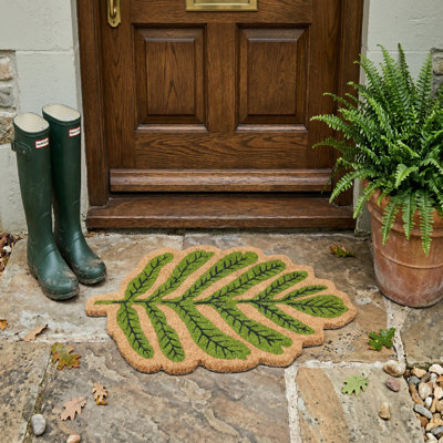 Leaf Shape Coir Door Mat