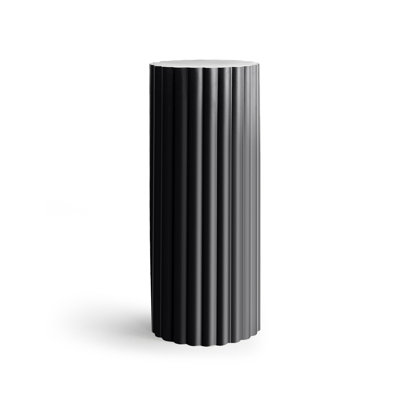 Black Metal Display Column