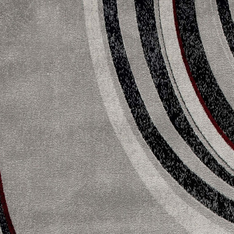 Tapis de couloir 10 pi gris et noir