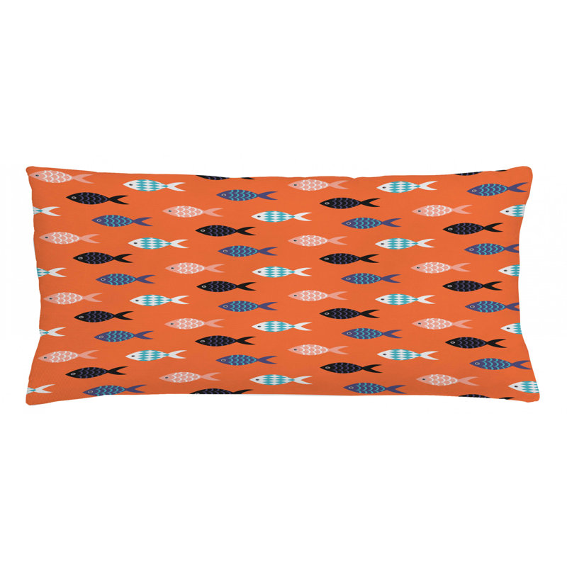 Peach Rectangular Pillow Cover, 16" x 36"