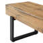 Banc de 59 pouces pour la chambre à coucher, la salle à manger et le vestibule, dessus, pieds en métal, finition noire, fonction de glissement, installation facile et rapide avec manuel de support en ligne
