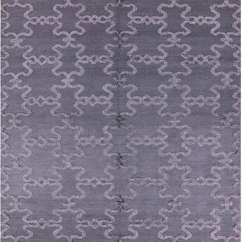 Tapis mauve à motif géométrique Harristown, Carré 3 pi