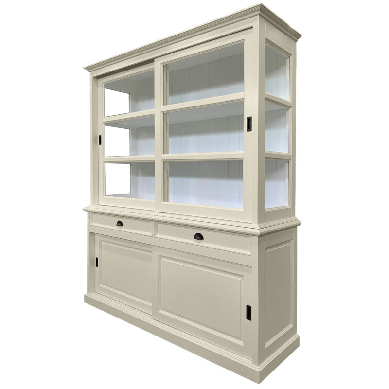 Jacksonport Display Cabinet, Cream/White