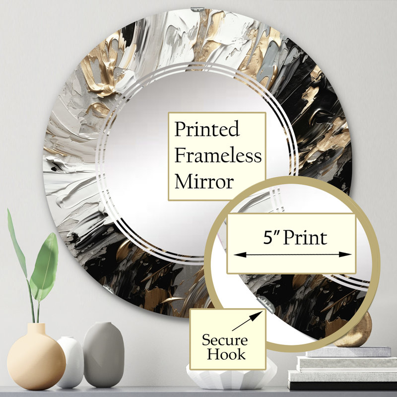 Miroir mural Zweer, 24 po x 24 po