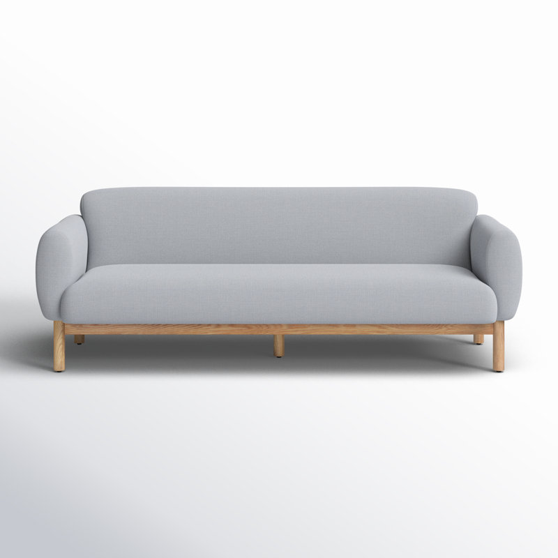 Tulum Sofa, 87" W, Metro Light Gray Linen Blend