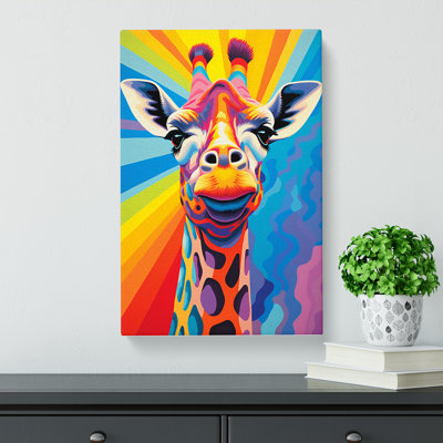 Giraffe Op No.2 - Wrapped Canvas