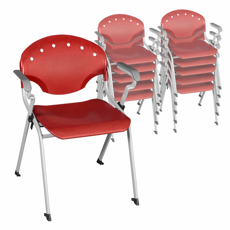 Chaise empilable Regency Rico, Rouge, Oui