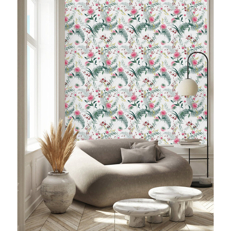 Panneau de papier peint adhésif Holly-Grace, L 2,08 pi x L 10,42 pi