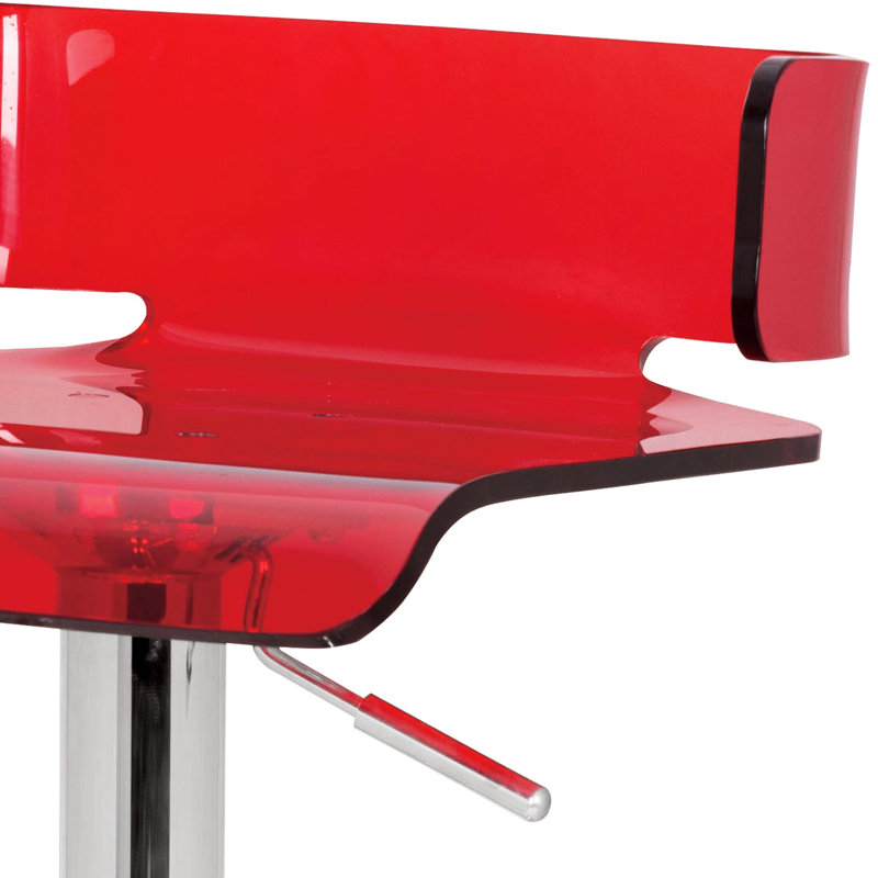 360 Rotatable Adjustable Red And Stool - Versatile Seating Rotating For Multiple Uses