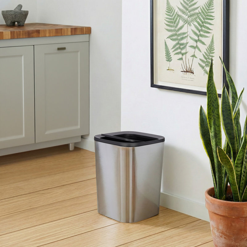 Scribner 5 Liter Chrome Look Waste Bin