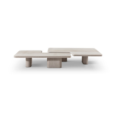 Table basse à double piédestal 47 po