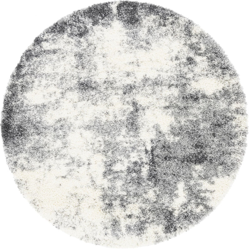 Abstract Indoor Rug, Round 6'