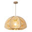 Lustre nordique à tissage en bois antique de style français-133228144