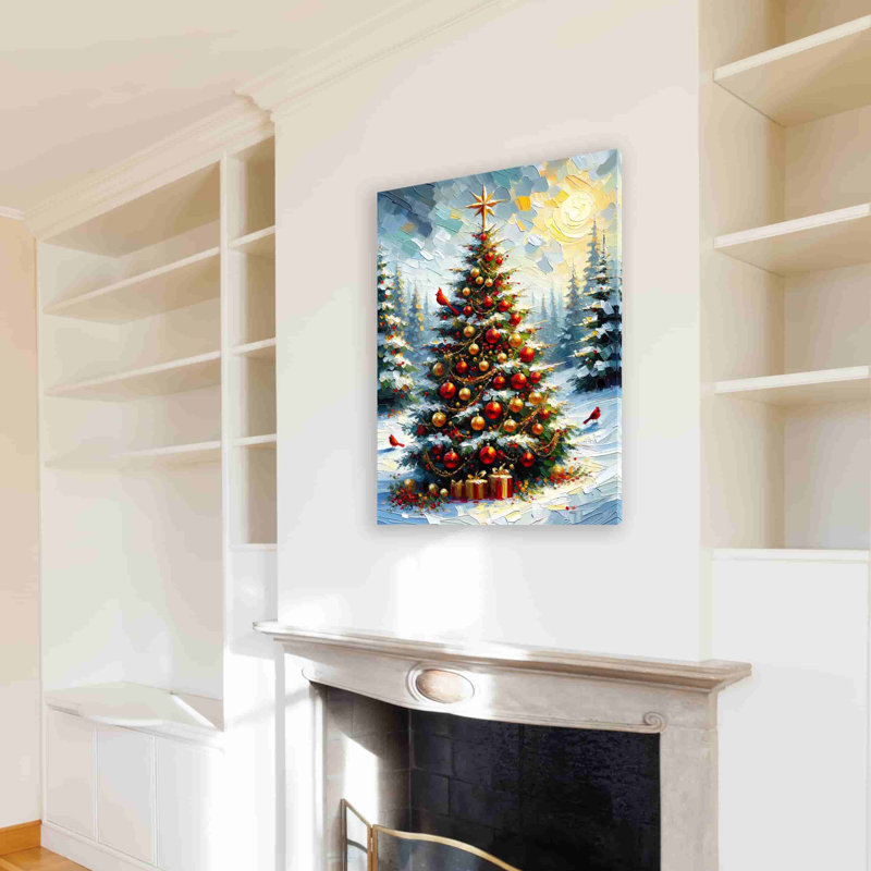 Yuletide Glow - impression sur toile tendue, H 40 po x l 30 po x P 1,5 po