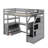 Loft Bed With Desk And Shelves-818878291-818878290