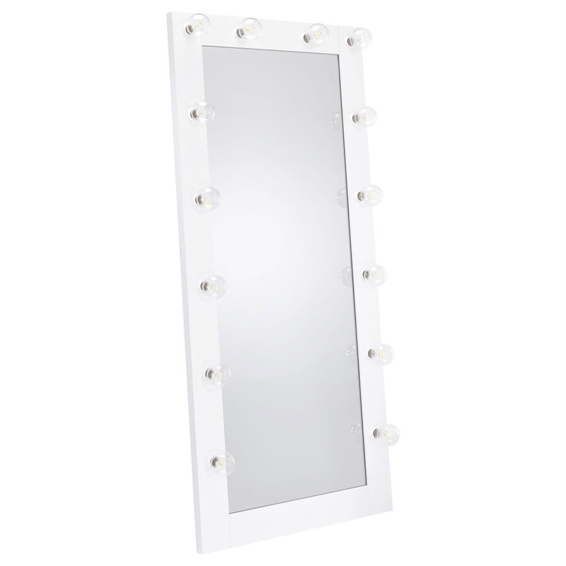 Glass Frame Mirror, Blanc