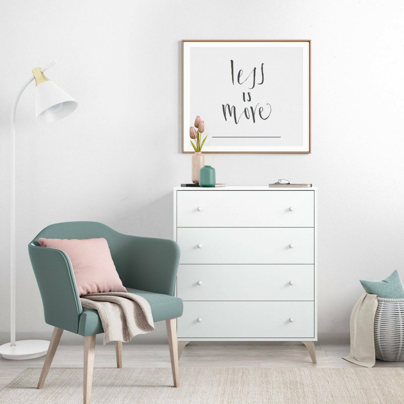 Okeefe 78 cm W Chest of 4 Drawers
