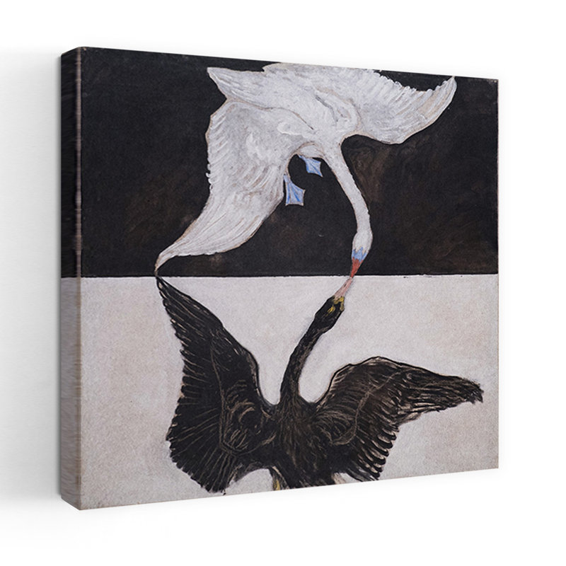 Art mural contemporain Hilma Af Klint The Swan, H 24 po x l 24 po