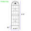 Ensemble de 2 treillis de jardin en métal 71 po x 19,7 po Premier, antirouille pour grimper des fleurs à l'extérieur, noir, procédure d'assemblage simple, avec revêtement galvanisé, paquet d'utilisation polyvalent 19,7 po, rouille - plante d'extérieur-121594810