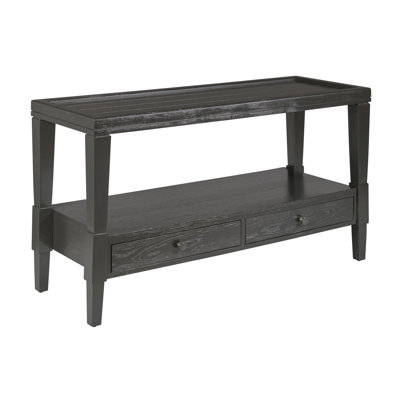 RECTANGULAR DRAWER SOFA TABLE-EBONY
