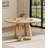 47 Inch Round Dining Table for 4-6 People, Round Kitchen Table with Sturdy Cross-Shaped Base & Adjustable Foot Pads, Circle Dining Table for Kitchen, Dining Room(Table Only), Natural-118571327