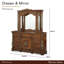 Commode en bois avec miroir Villa Valencia