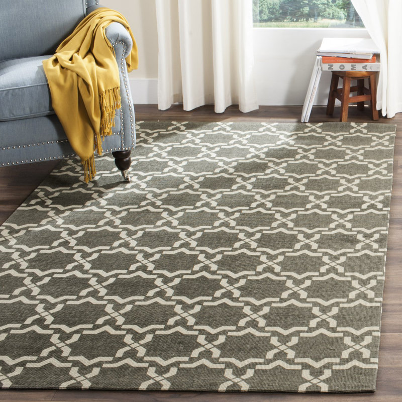 Charing Cross Cedar Brook Hand Loomed Jute Geometric Rug, Rectangle 4' x 6'