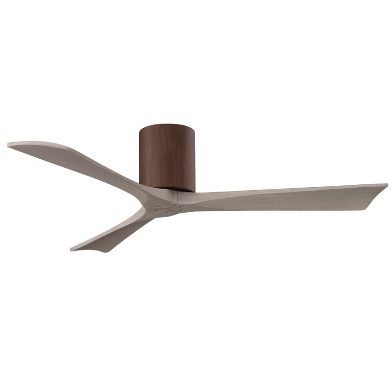 Ventilateur de plafond à 3 pales Olivier, Noyer, Ton bois de frêne gris, 52"