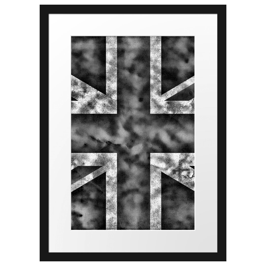 Gerahmtes Poster Großbritannien Flagge